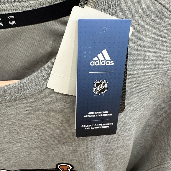 NWT San Jose Sharks adidas Team Classics Vintage Pullover Sweatshirt - Picture 4 of 10